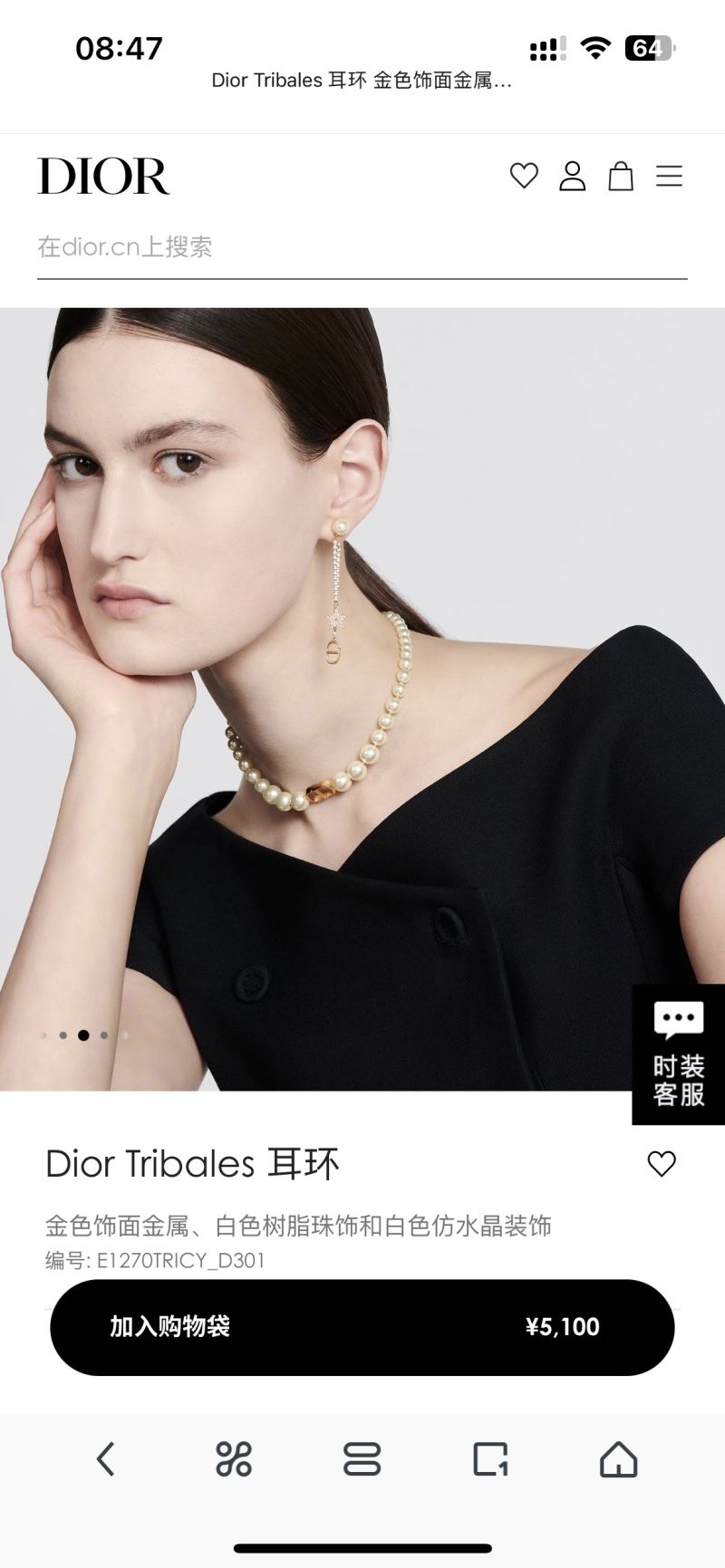 chr1st1an D10r earrings